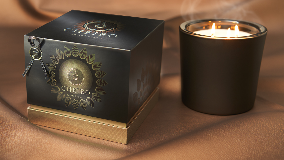 Desirable and sustainable candle packaging design using natural mineral